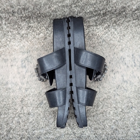 Karl Lagerfeld Paris Brinda Embellished Slide Sandal  Black Women's 9 - Picture 7 of 9